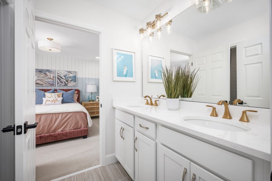 Representative furnished interior of a home built from the Exbury by Landsea Homes in Trinity Gardens, Deland (Image 23).