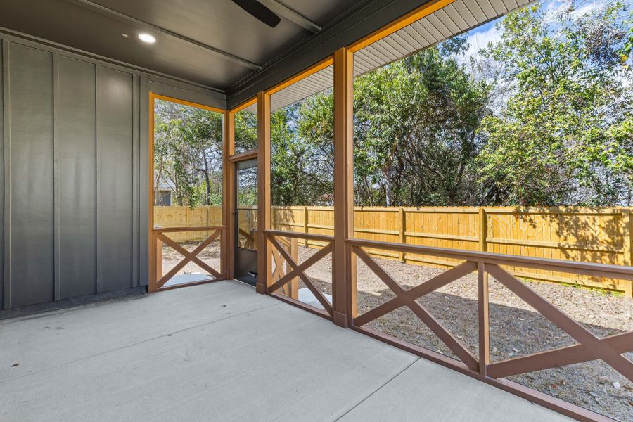 Exterior details and patio area of a home in , North Charleston (Image 4).