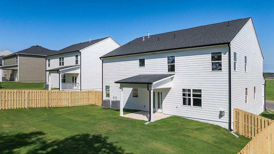 Exterior details and patio area of a home in Highland Hills, Graniteville (Image 3). Exterior details and patio area of a home in Highland Hills, Graniteville (Image 3).