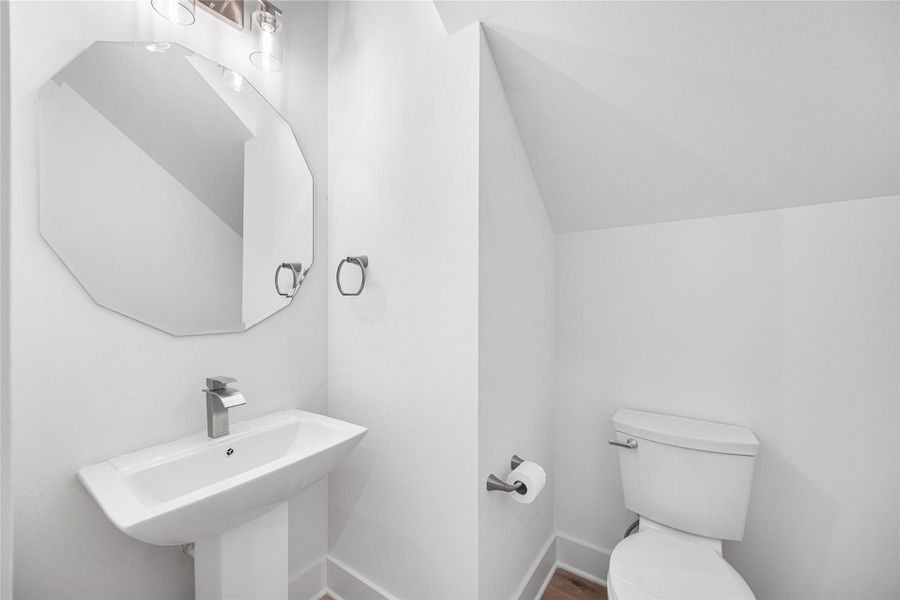Half bathroom located on the 1st floor
