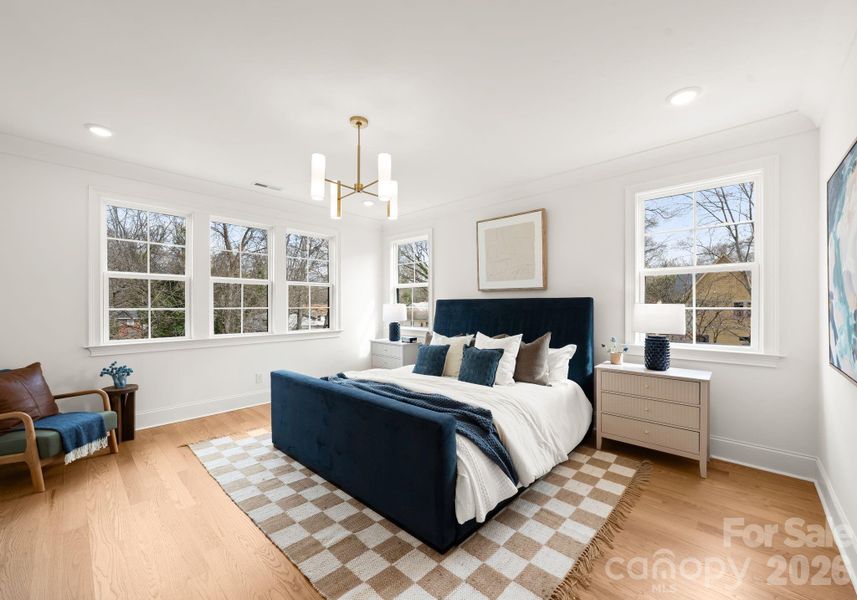 Furnished interior view inside a new home in , Charlotte (Image 9).