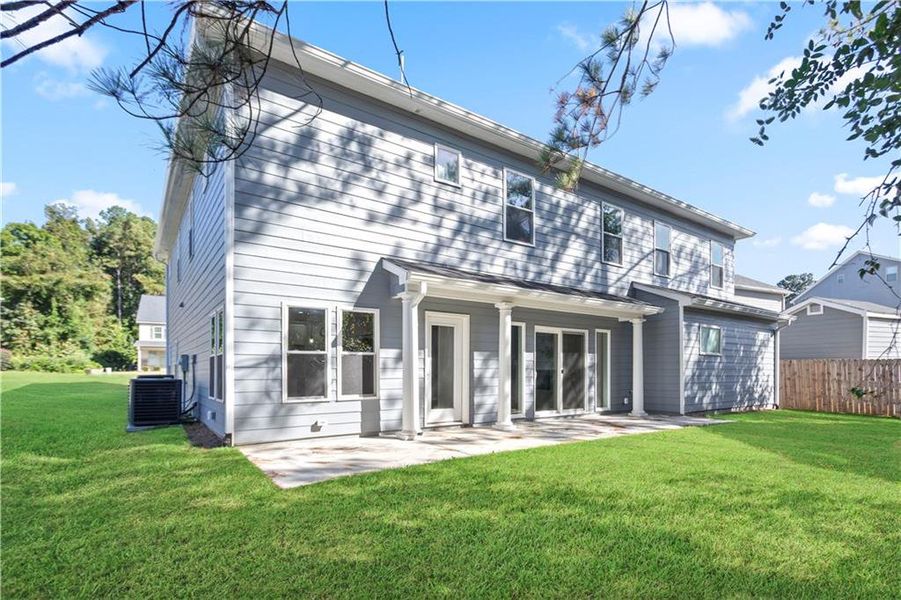 Exterior details and patio area of a home in , Covington (Image 4). Exterior details and patio area of a home in , Covington (Image 4).