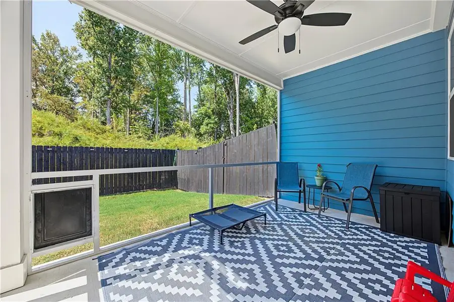 Exterior details and patio area of a home in , Flowery Branch (Image 3).