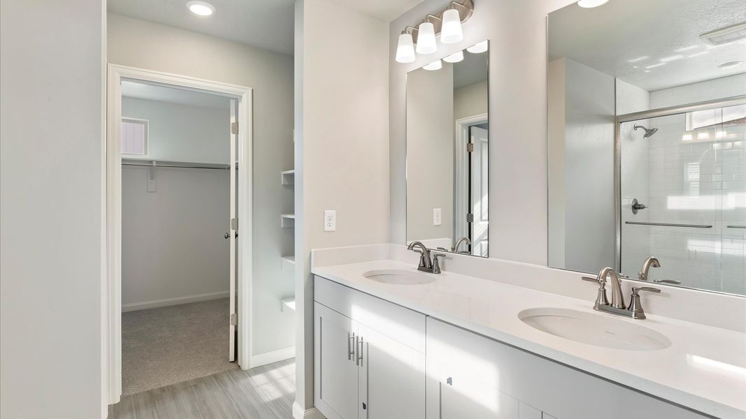 Furnished interior view inside a new home in Reunion, Commerce City (Image 12).