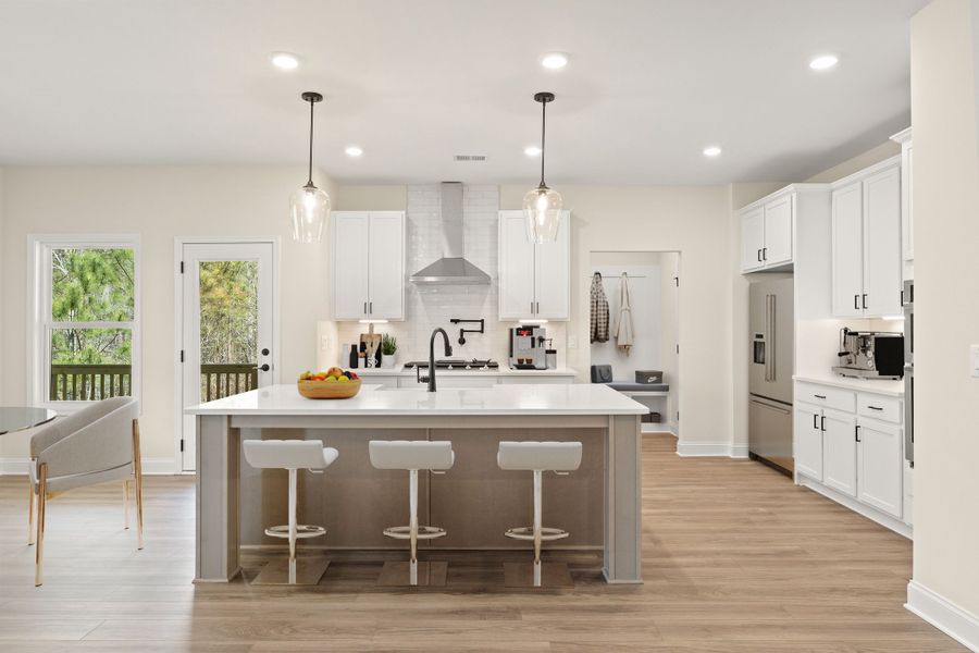 Kitchen with Oversized Island