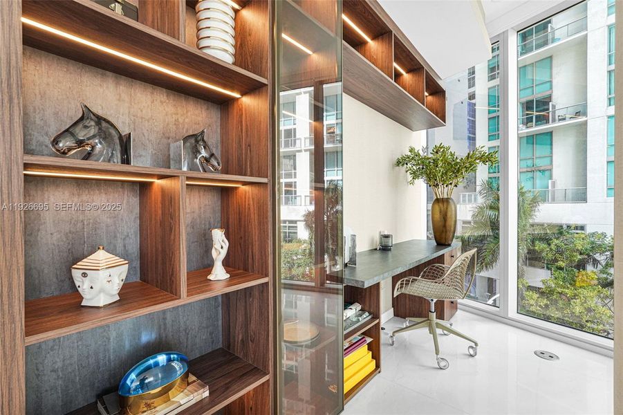 Furnished interior view inside a new home in , Miami (Image 12).