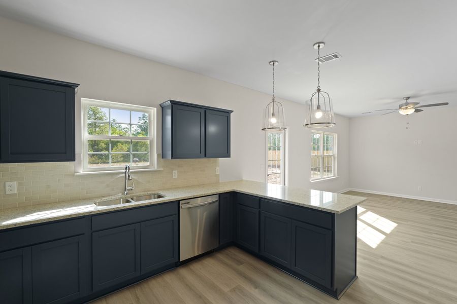 Representative furnished interior of a home built from the The Anderson by RTS Homes in Doctor's Creek, Ludowici (Image 12).