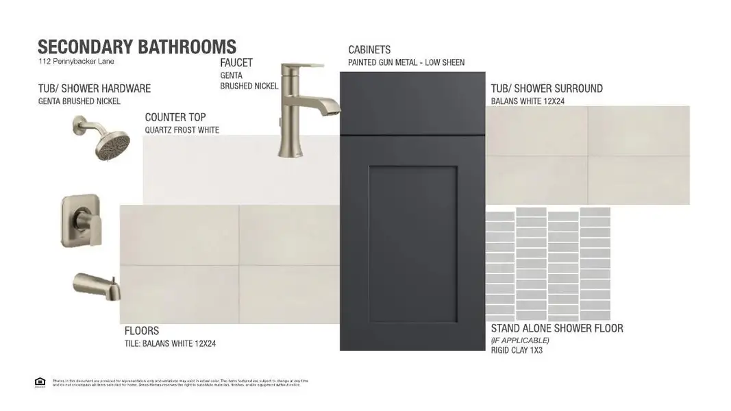 Sample of building materials used in homes in Rough Hollow The District, Lakeway (Image 4).