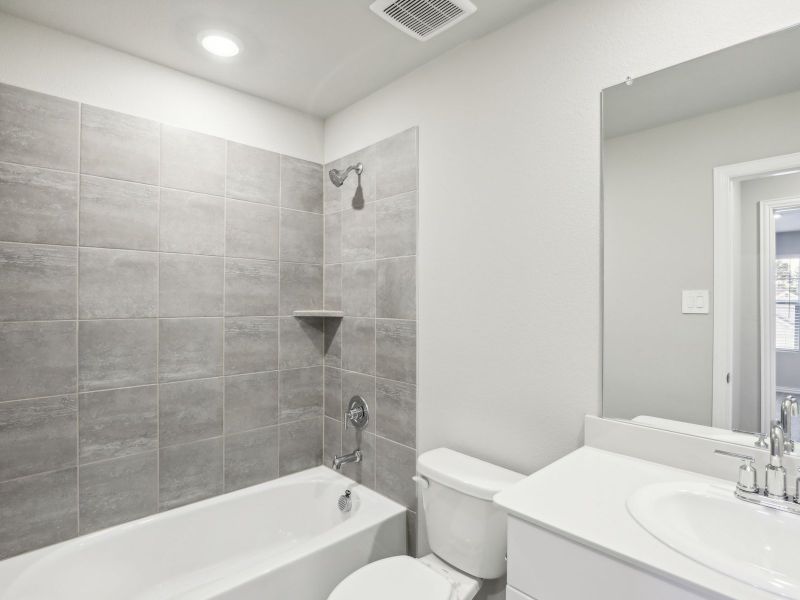 Furnished interior view inside a new home in Lakehaven - Premier Series, Farmersville (Image 11).