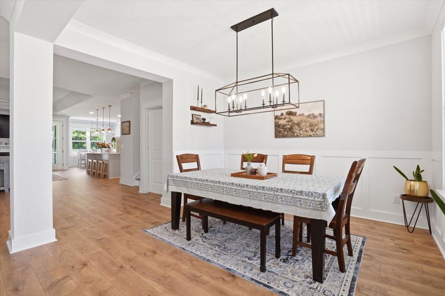 Furnished interior view inside a new home in Tidewater at Lakes of Cane Bay, Summerville (Image 11).