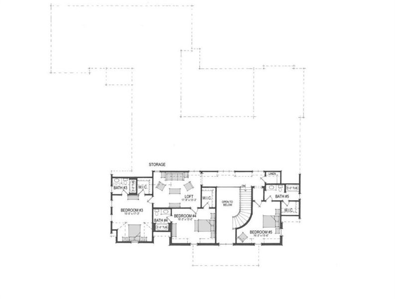2D floor plan layout of this home in , Canton, GA (Image 4).