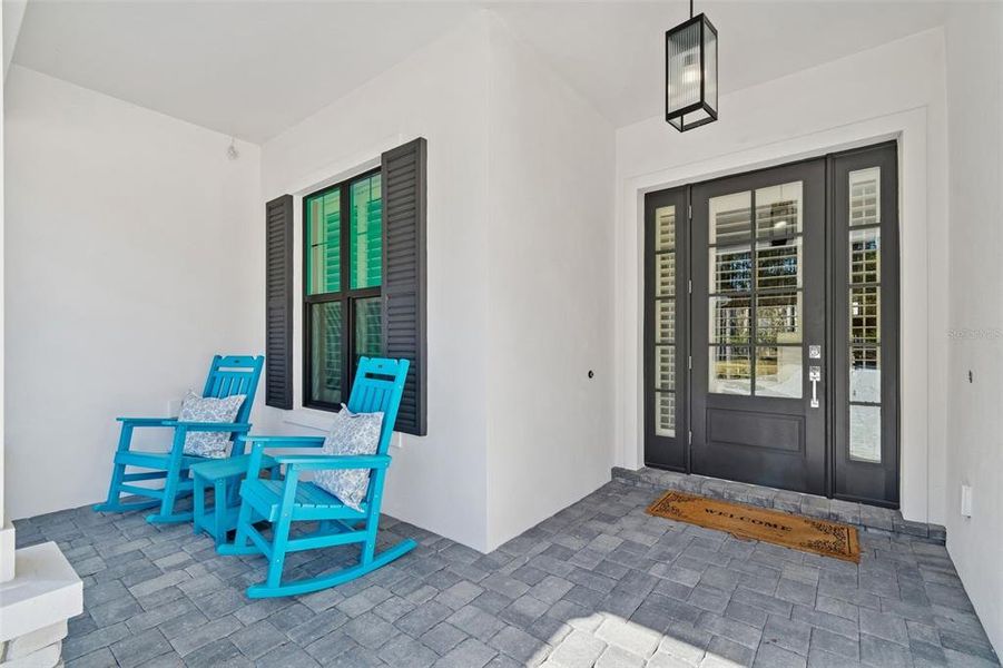 Exterior details and patio area of a home in , Brooksville (Image 33).