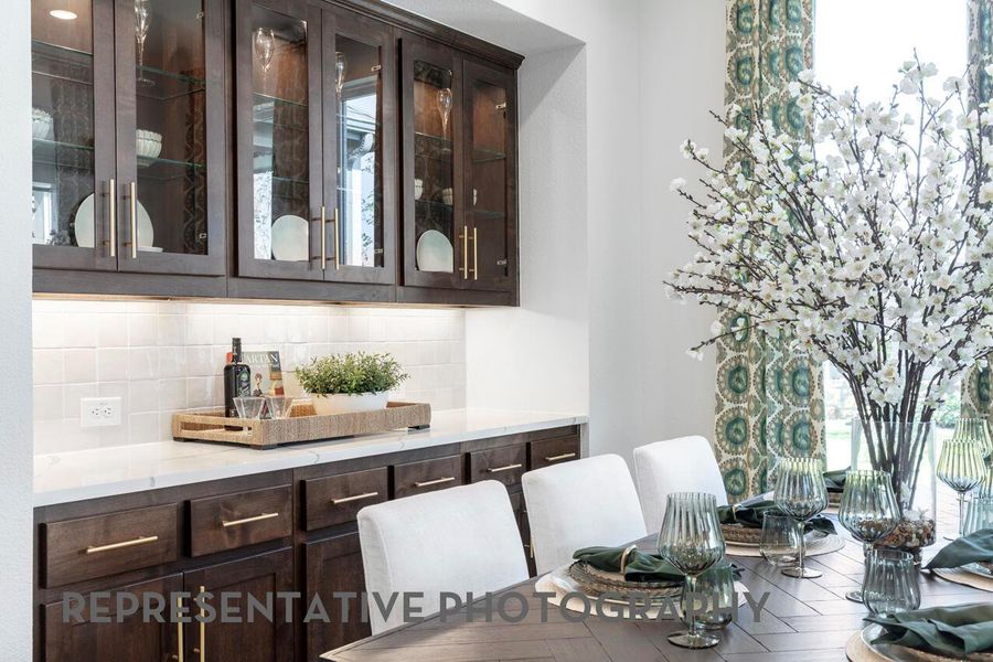 Furnished interior view inside a new home in Wolf Ranch, Georgetown (Image 31).