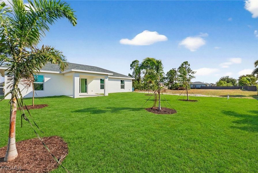 Exterior details and patio area of a home in Cape Coral, Cape Coral (Image 22).