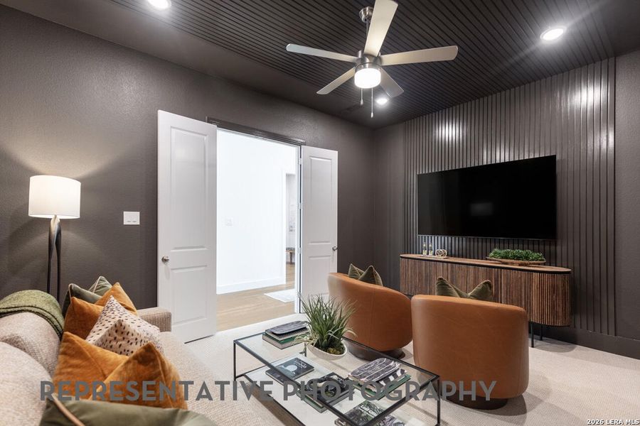 Furnished interior view inside a new home in The Ranches at Creekside, Boerne (Image 27). Furnished interior view inside a new home in The Ranches at Creekside, Boerne (Image 27).