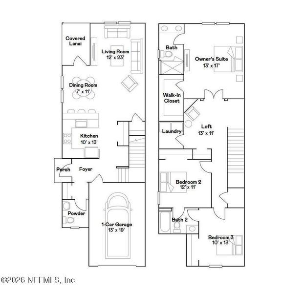 2D floor plan layout of this home in , St. Augustine, FL (Image 5).