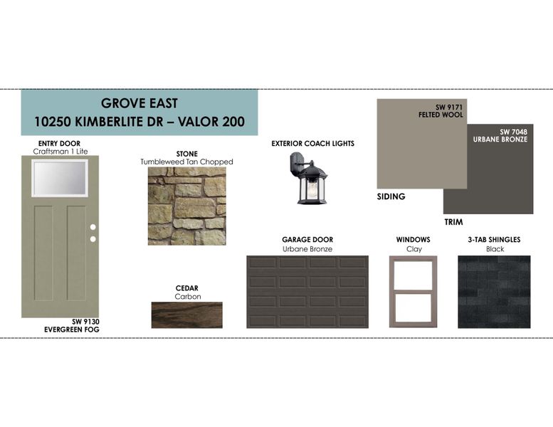 Sample of building materials used in homes in Grove East, Temple (Image 2). Sample of building materials used in homes in Grove East, Temple (Image 2).