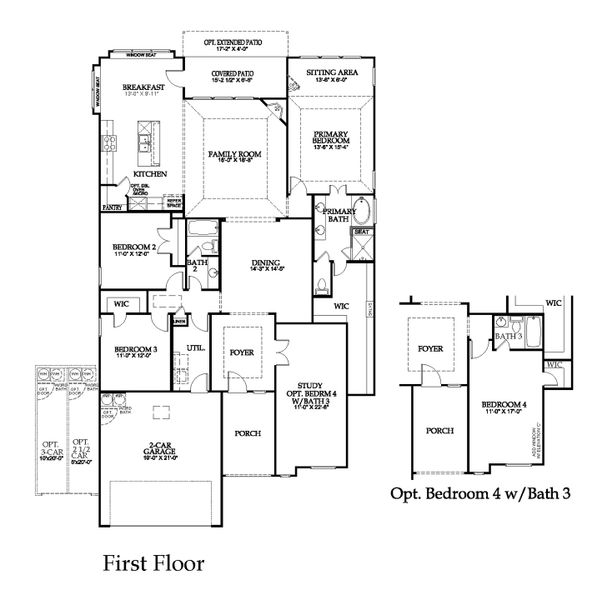 2D floor plan layout of this home in Anna Town Square, Anna, TX (Image 5). 2D floor plan layout of this home in Anna Town Square, Anna, TX (Image 5).