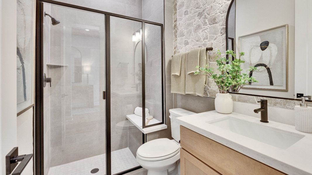 Representative furnished interior of a home built from the Elm by Brightland Homes in Aldeana, Bonney (Image 13).