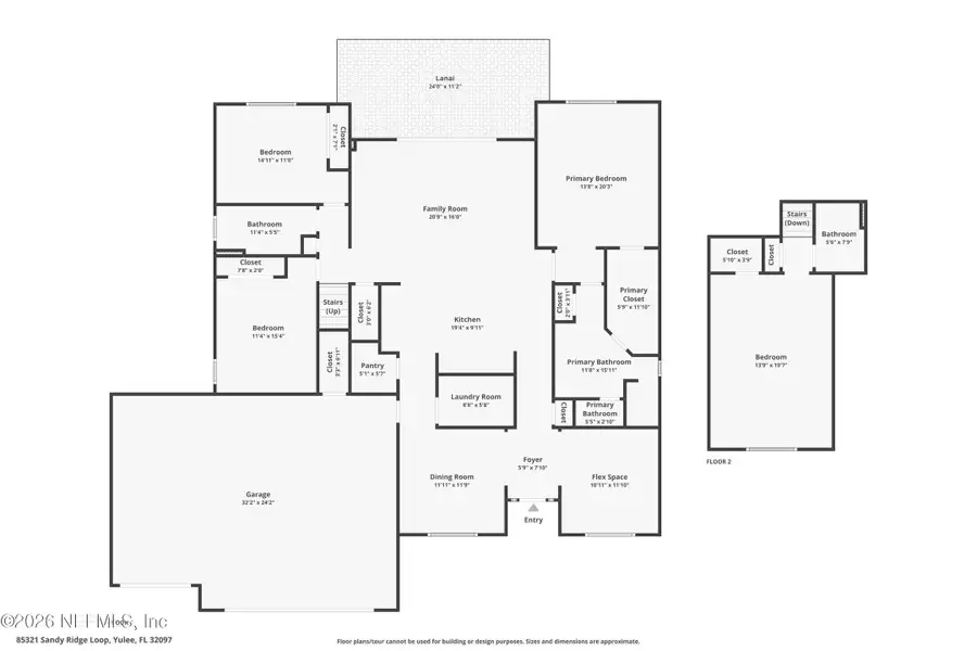 2D floor plan layout of this home in , Yulee, FL (Image 4). 2D floor plan layout of this home in , Yulee, FL (Image 4).
