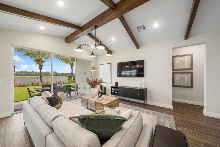 Furnished interior view inside a new home in , Port St. Lucie (Image 32).