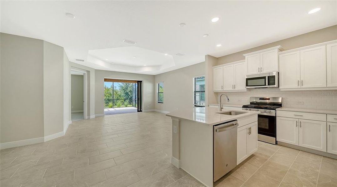 Furnished interior view inside a new home in Vicenza Real Estate and Homes for Sale in North Venice, FL - Neal Communities, Nokomis (Image 9).