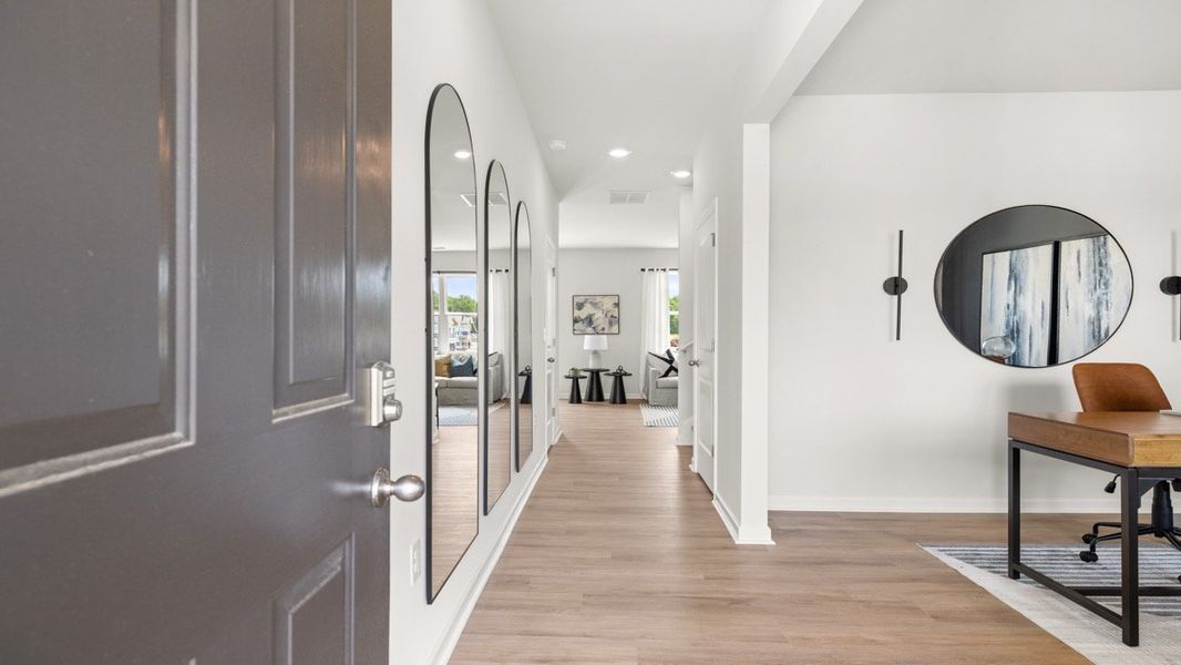 Representative furnished interior of a home built from the BELHAVEN by D.R. Horton in Pointe Park, Union City (Image 6).