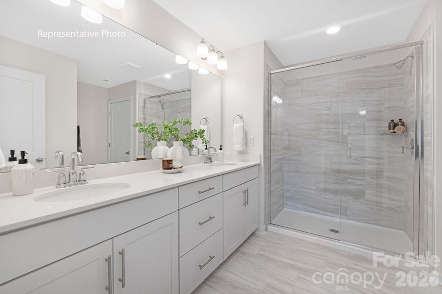 Furnished interior view inside a new home in Sanctuary at Southgate, Indian Trail (Image 20).