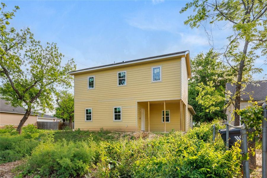 Exterior details and patio area of a home in , Waco (Image 1). Exterior details and patio area of a home in , Waco (Image 1).