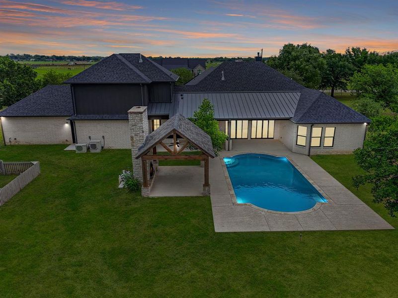 Exterior details and patio area of a home in , Pilot Point (Image 4).