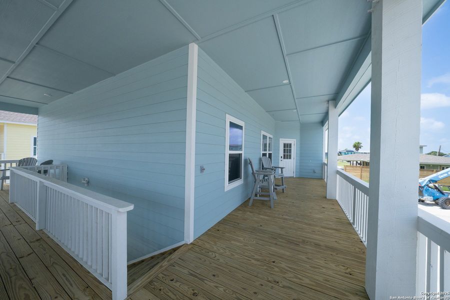 Exterior details and patio area of a home in , Rockport (Image 27).