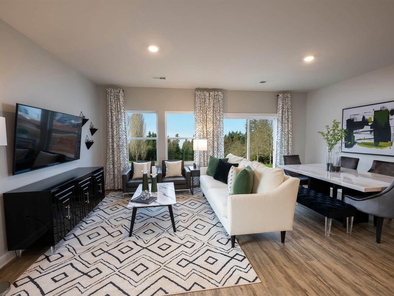 Furnished interior view inside a new home in , Moncks Corner (Image 2). Furnished interior view inside a new home in , Moncks Corner (Image 2).