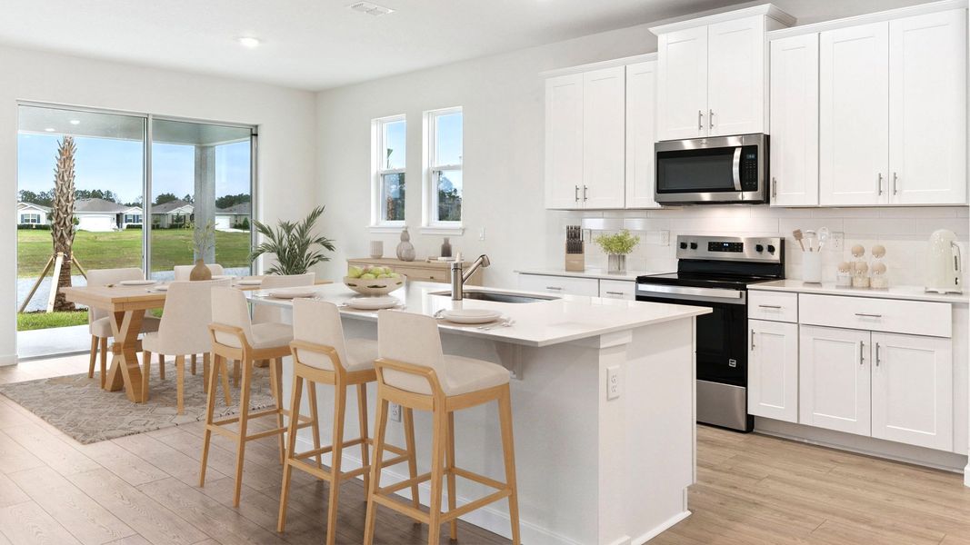 Furnished interior view inside a new home in Archers Mill, Ormond Beach (Image 3).