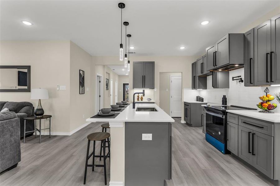 Furnished interior view inside a new home in , Gun Barrel City (Image 15).