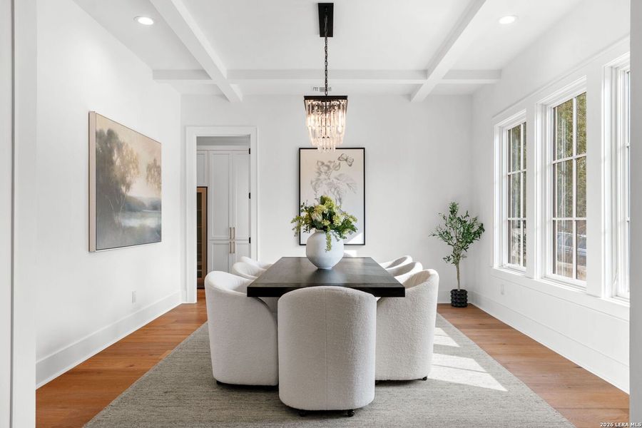Furnished interior view inside a new home in , Terrell Hills (Image 28).