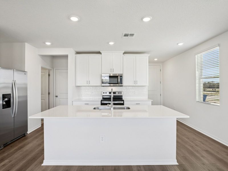 Furnished interior view inside a new home in Cagan Crossings West, Clermont (Image 3). Furnished interior view inside a new home in Cagan Crossings West, Clermont (Image 3).