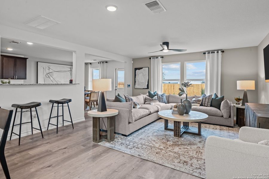 Furnished interior view inside a new home in Horizon Ridge, San Antonio (Image 11).