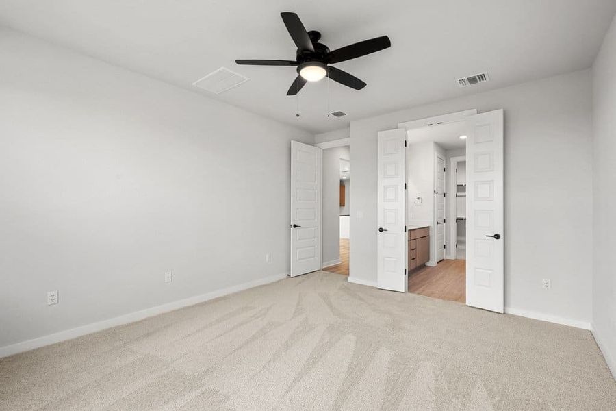Spacious, unfurnished interior of a new home in Terrace Collection At Turner's Crossing, Buda (Image 40).