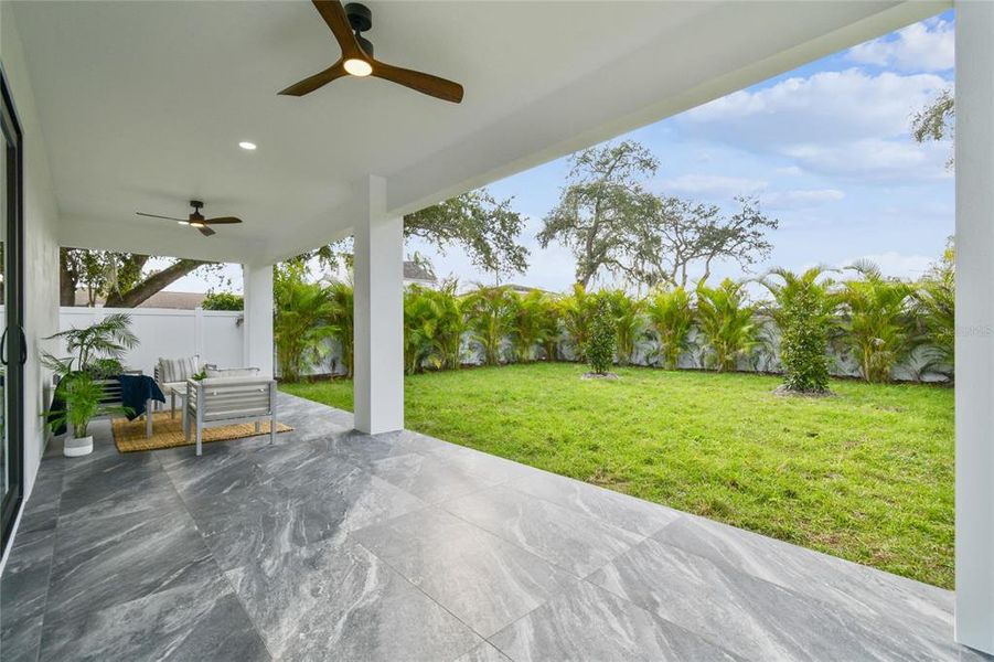 Exterior details and patio area of a home in , Tampa (Image 26).