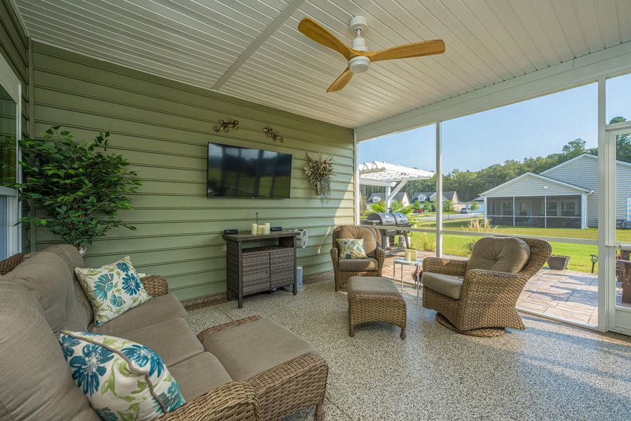 Exterior details and patio area of a home in , Summerville (Image 23).
