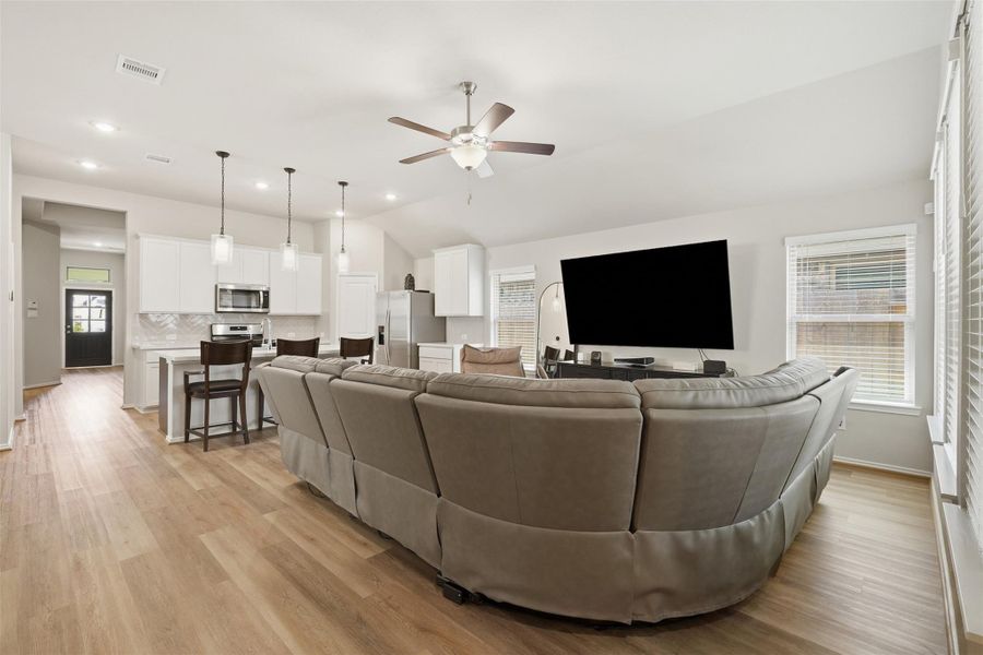 Furnished interior view inside a new home in The Highlands, Porter (Image 13). Furnished interior view inside a new home in The Highlands, Porter (Image 13).