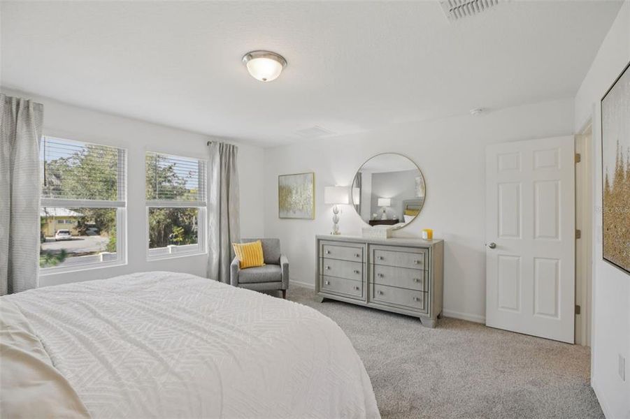 Furnished interior view inside a new home in Fox Pointe at Rivers Edge, Leesburg (Image 42).
