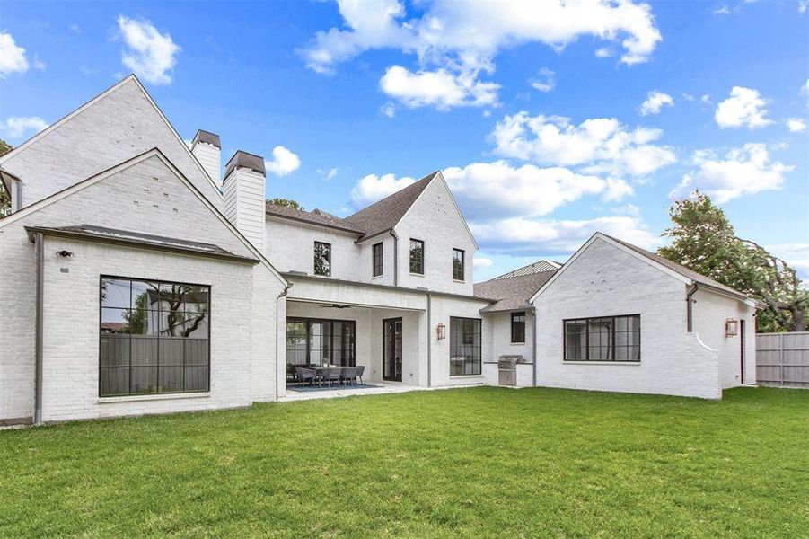 Exterior details and patio area of a home in , Dallas (Image 3). Exterior details and patio area of a home in , Dallas (Image 3).