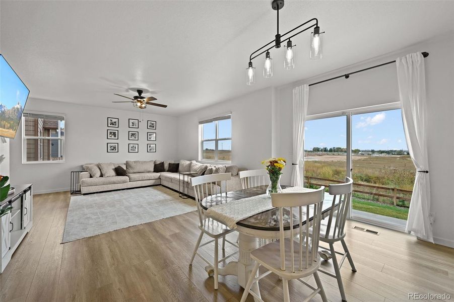 Dining Area view to Family Room