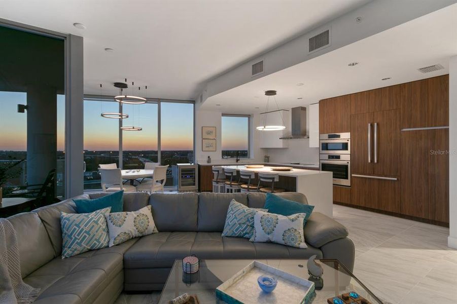 Furnished interior view inside a new home in , St. Petersburg (Image 9).