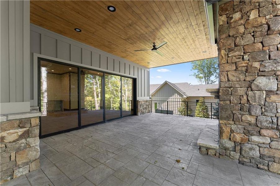 Exterior details and patio area of a home in , Dahlonega (Image 40).