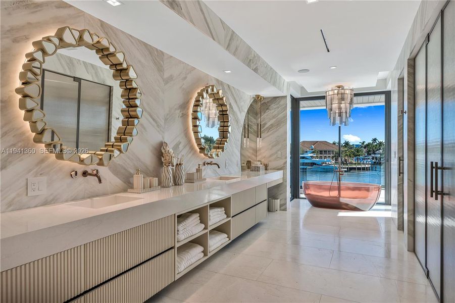 Furnished interior view inside a new home in , Fort Lauderdale (Image 11).
