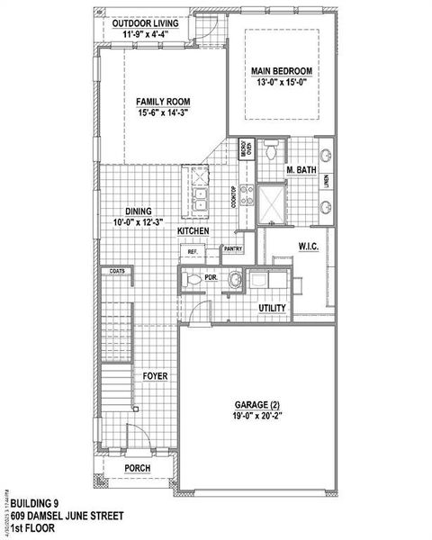 1st Level Floor Plan 1st Level Floor Plan