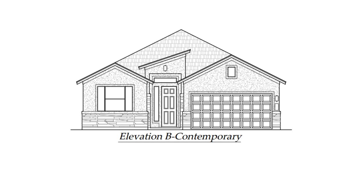 Exterior rendering of this home design in Alsatian Oaks, Castroville, TX (Image 5).