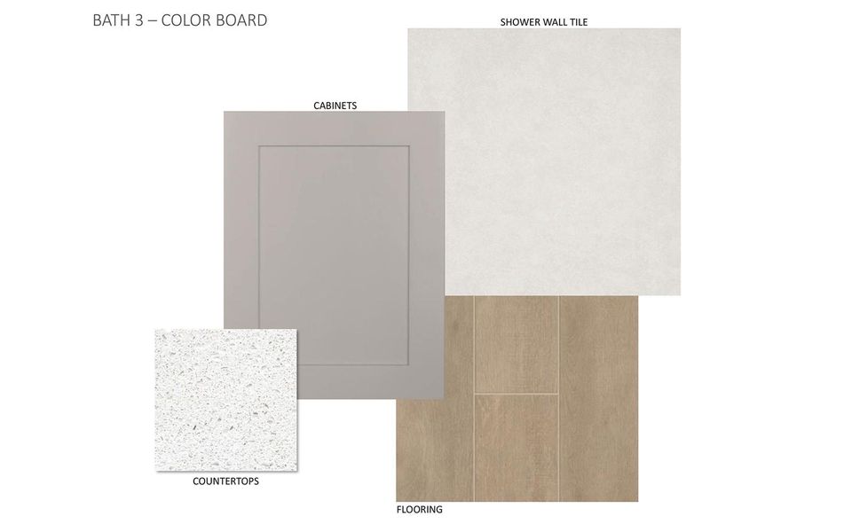 Sample of building materials used in homes in Easton Park, Austin (Image 8).
